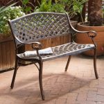 outdoor benches cozumel copper cast aluminum bench by christopher knight home URGNHVM