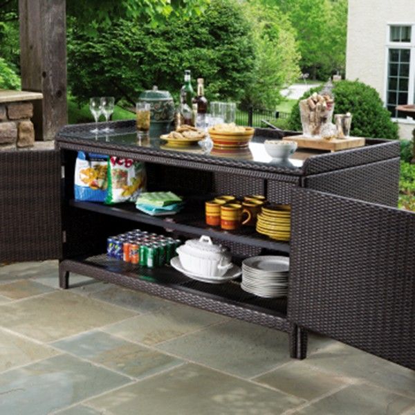 outdoor buffet table with cabinets CKOVKMZ