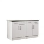 outdoor cabinets with countertop 4 door and 2 drawer in white SUMYMNW