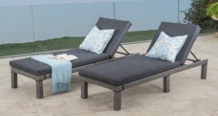 outdoor chaise lounge puerta outdoor adjustable pe wicker chaise lounge with cushion by  christopher YAKSKMG