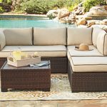 outdoor couches ... large loughran 4-piece outdoor sectional set, , rollover YMLLBXI