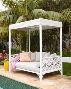 outdoor daybed with canopy chinois daybed at neiman marcus. oh what i would give for this! CMFBZEA