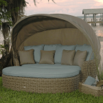 outdoor daybed with canopy dreux outdoor daybed with ottoman and canopy CGVINJQ