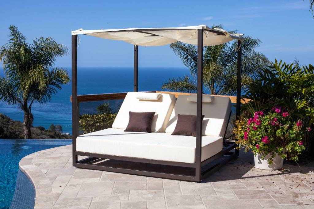 outdoor daybed with canopy ... riviera outdoor daybed ... DKVBEEA