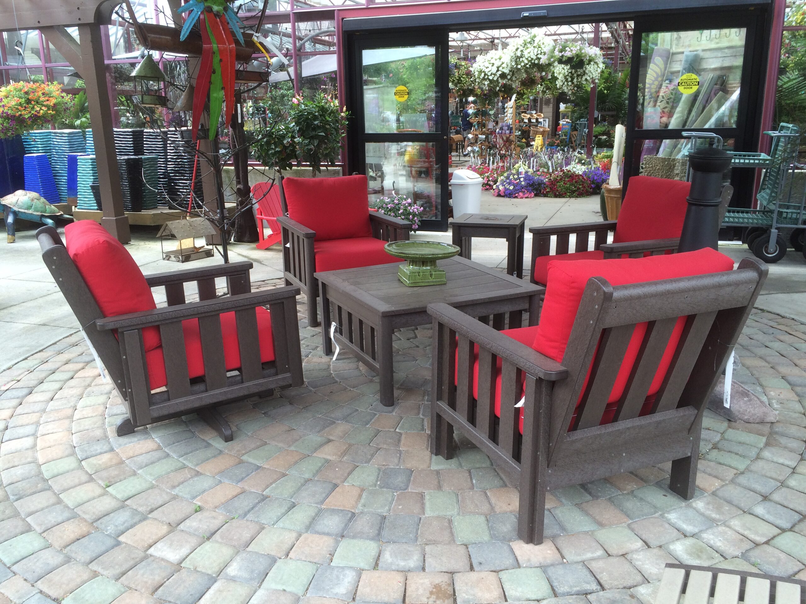 outdoor decor patio set PWYUVZF