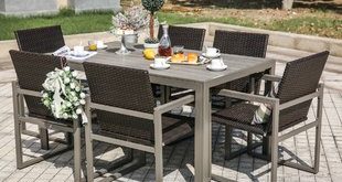 outdoor dining sets 7 piece dining set DGCSHOO