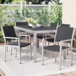 outdoor dining sets durbin 7 piece aluminum dining set TJPTOTI