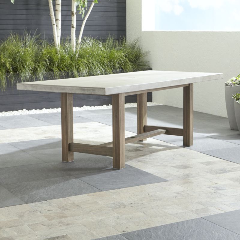 outdoor dining table cayman dining table + reviews | crate and barrel GXMKNPE