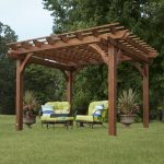 outdoor gazebo backyard discovery cedar pergola 10 x 12 VGOZUSG