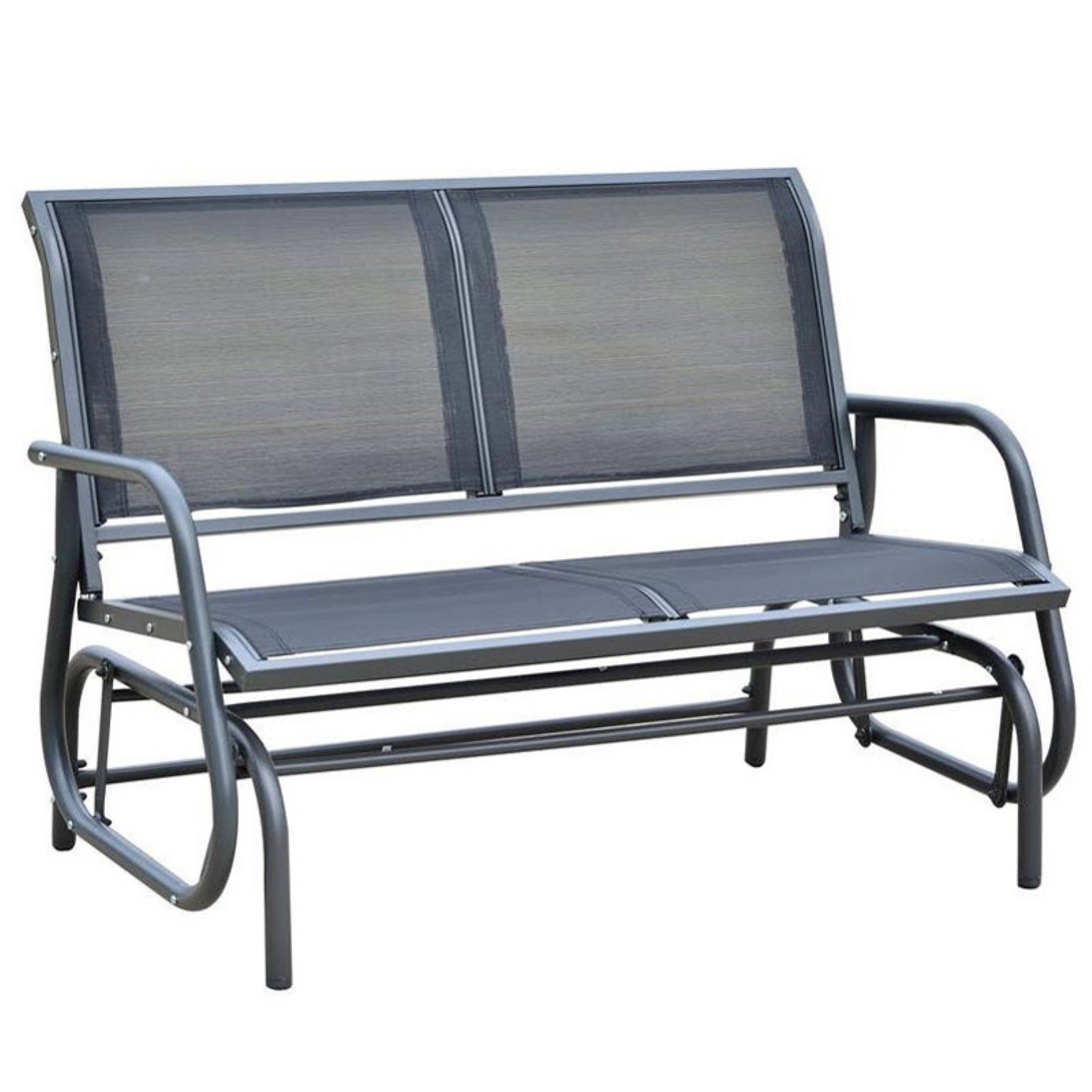 outdoor gliders black steel outdoor glider bench GBBEZAO