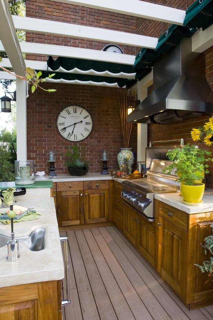 outdoor kitchen ideas outdoor kitchen with retractable canopy VGVWYRU