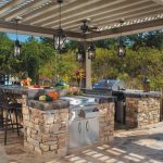 outdoor kitchen ideas stone outdoor kitchen AVIMGKD