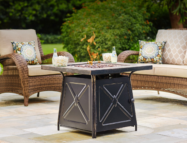 outdoor lounge fire pit sets OKBWFEB