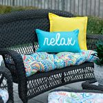 outdoor patio cushions ummi multicolor outdoor settee cushion kirklands patio cushions HCWHFIF