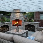 outdoor patio fireplace designs for backyard ZNNJUCO