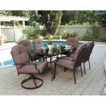 outdoor patio sets amazon.com: 7 piece patio dining set, seats 6. enjoy the outdoors with BZEIWZX