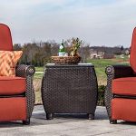 outdoor recliner breckenridge patio recliner set with side table FNDZVSX