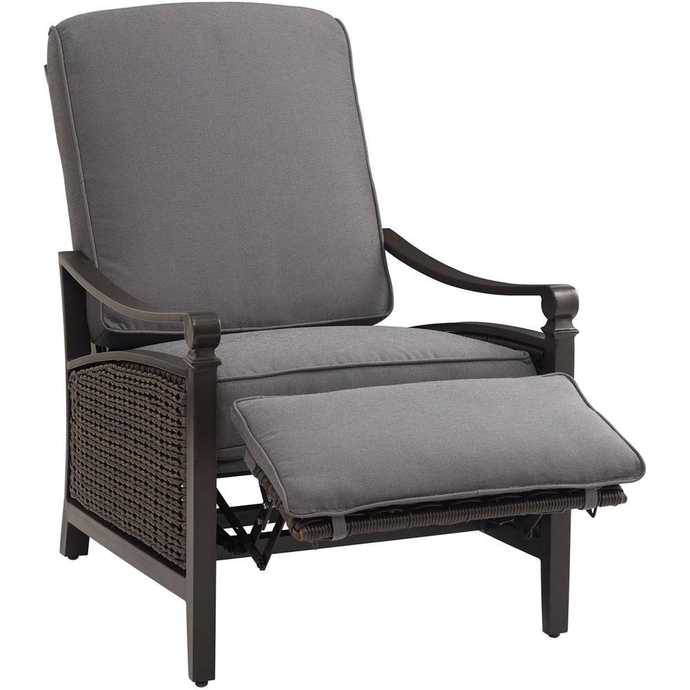 outdoor recliner la-z boy carson chestnut and espresso all-weather wicker outdoor reclining  patio AUUMOJK