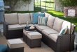 outdoor sectional sofa belham living monticello all-weather outdoor wicker sofa sectional set |  hayneedle WLZDFXO