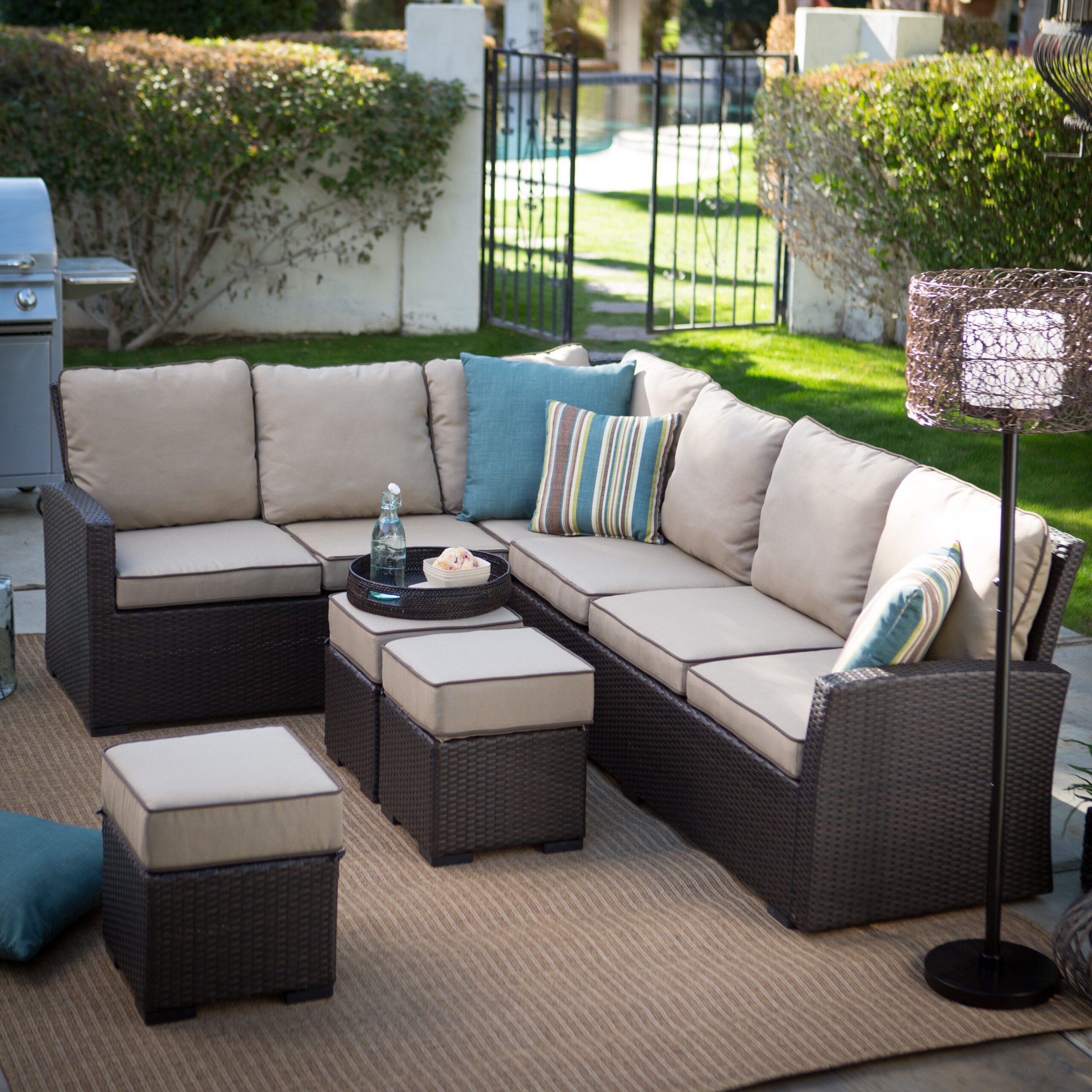 Add the Beauty of Outdoor
Sectional Sofa to your Compound décor