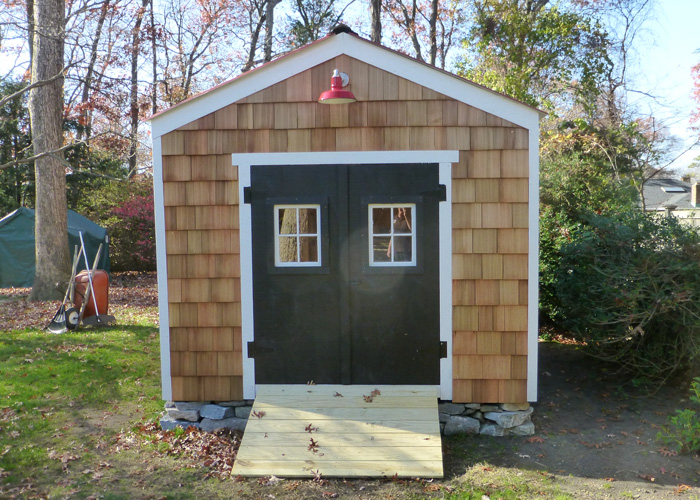 outdoor sheds ... 10x14 new yorker option b - custom exterior ... UFAMUNX