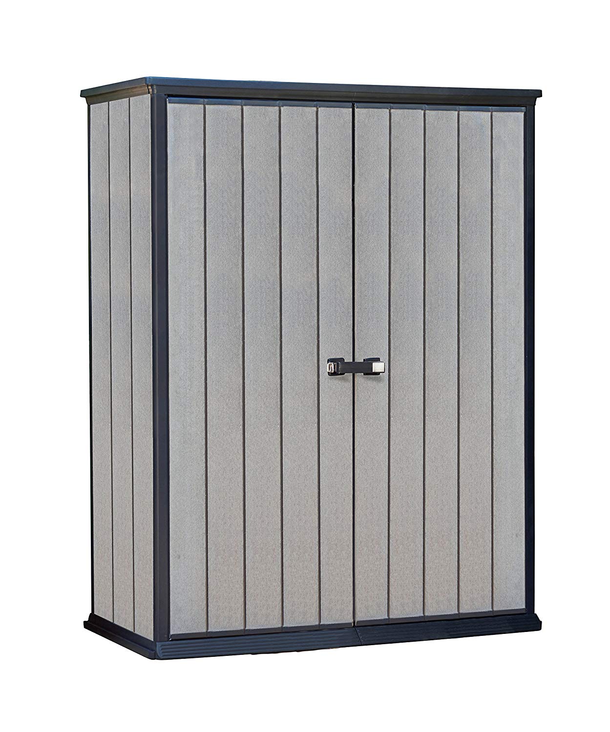 outdoor storage amazon.com : keter high store 4.5 x 2.5 vertical outdoor resin storage TGWUFSP