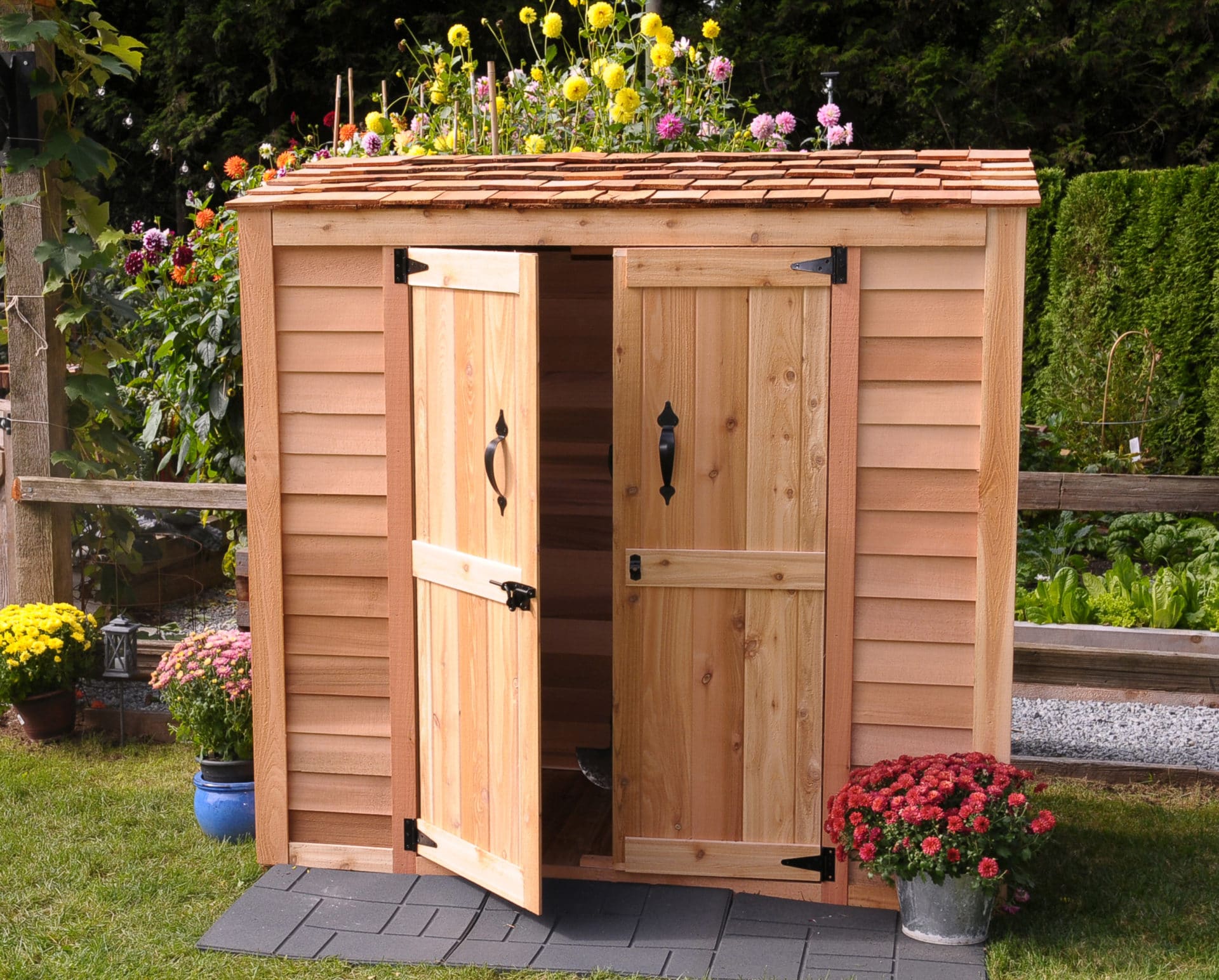 outdoor storage shed LVRUZJK