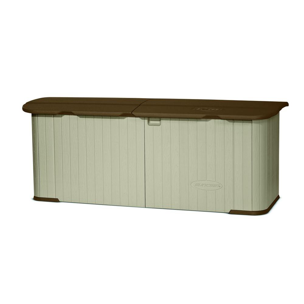 outdoor storage suncast multi-purpose 3 ft. x 7 ft. 4 in. resin split KSSGYWC