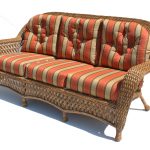 outdoor wicker sofa - montauk shown in natural EWXLKHW