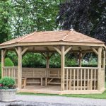 oval 5.1m garden gazebo HZZFTJJ