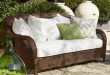 palmetto all-weather wicker sofa, honey PHMSRQL