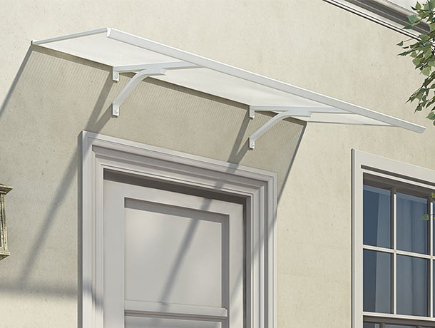 palram columba 1500 door canopy (white) | palram door canopies | the WQYMYBD