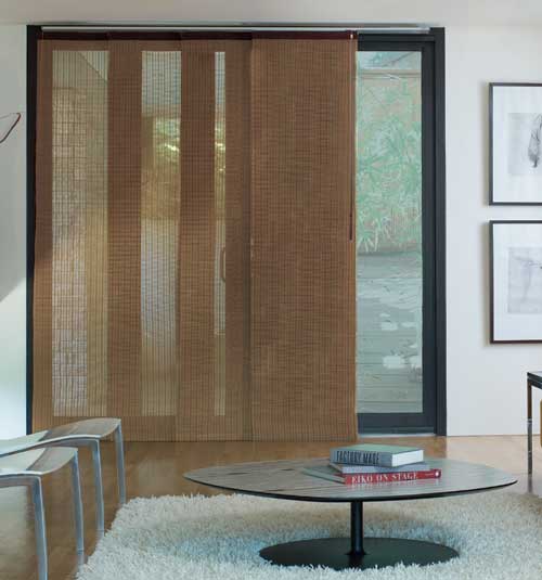 panel track blinds levolor® panel track blind: woven woods: citiscape spice WYNAIWS