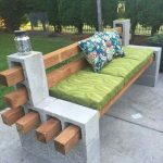 patio benches boards and cement blocks to create a seating area...pretty cool. XPPBMXI