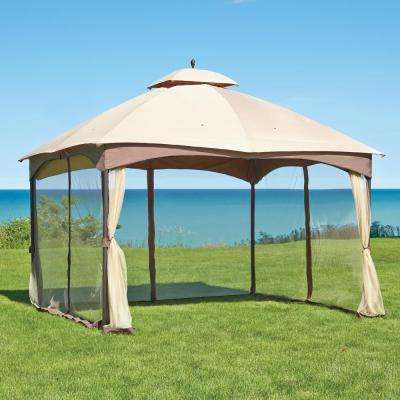 patio canopy massillon 10 ft. x 12 ft. double roof gazebo VDFKTDS