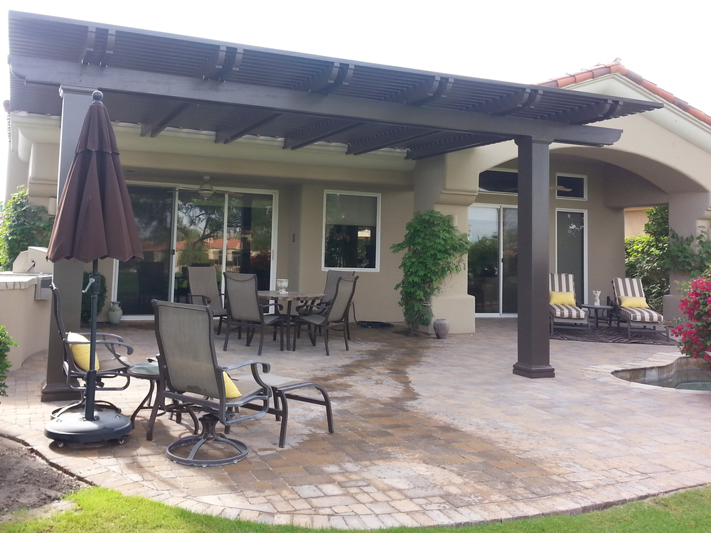 patio cover ideas solid patio cover, palm springs, ca QGDYISZ