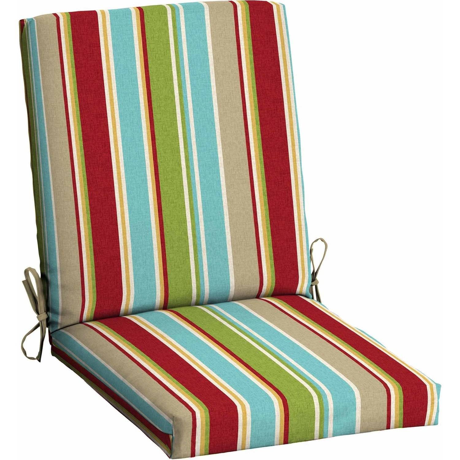 patio cushions mainstays outdoor patio dining chair cushion - walmart.com HDGSBAC