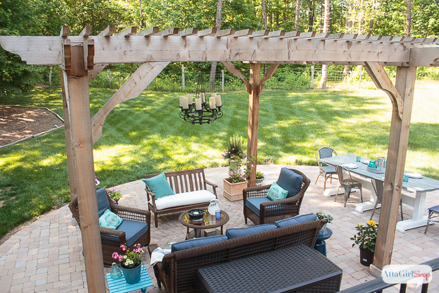 patio decorating ideas see how we transformed our boring back yard with the addition of BNRQGMV