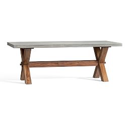 patio dining tables abbott rectangular dining table ... FZICSSC