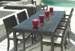 patio dining tables amazon.com: outdoor wicker patio furniture new resin 7 pc dining table set FOVXLQE