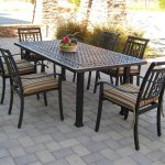 patio dining tables metal rectangular patio dining table SKUOHHU