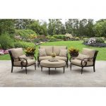 patio furniture better homes and gardens englewood heights ii aluminum 4-piece outdoor patio DFXELOS