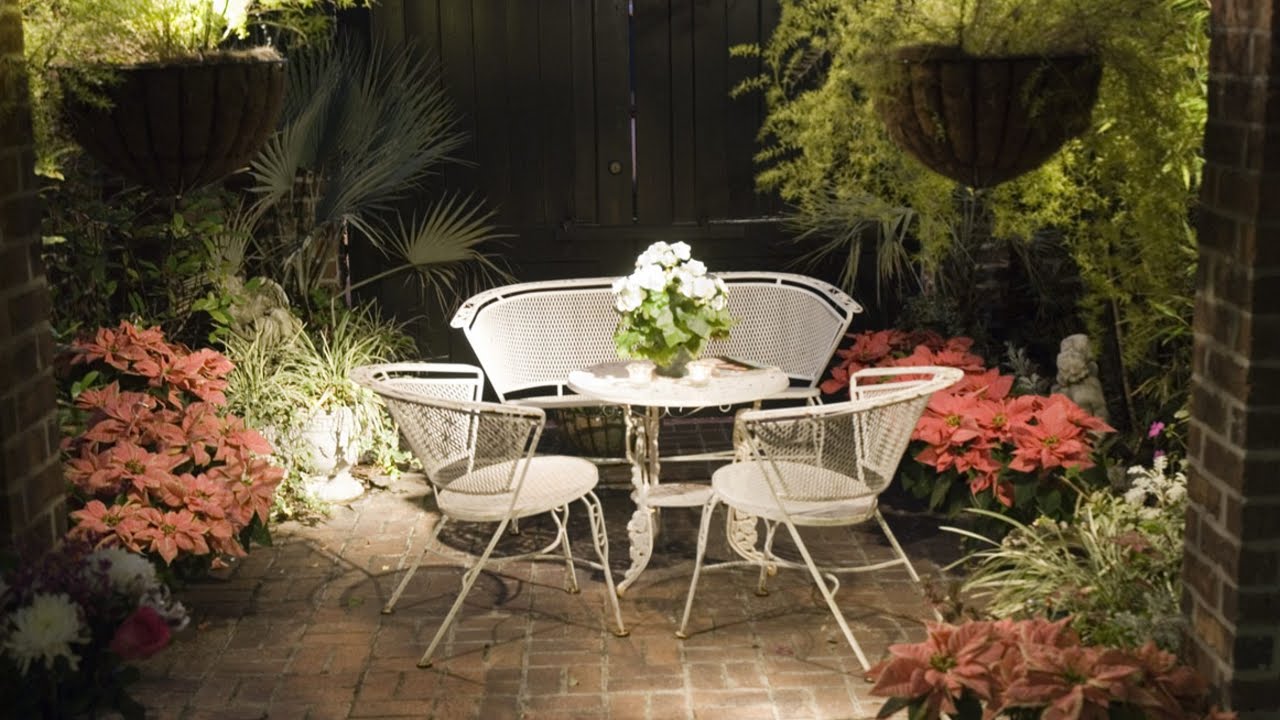 patio garden turn your small patio into a beautiful garden - youtube ULQIHXM