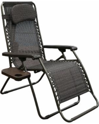 patio lounge chairs abba patio oversized zero gravity recliner patio lounge chair (dark brown), AWZMYGT