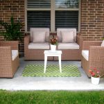 patio rug decor ideas patio rugs elegant wicker patio furniture with cushions and SVWXSLR