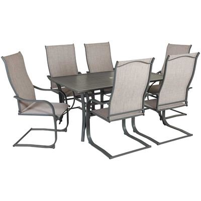 patio sets lucca 7 piece patio dining set AQVIBNC