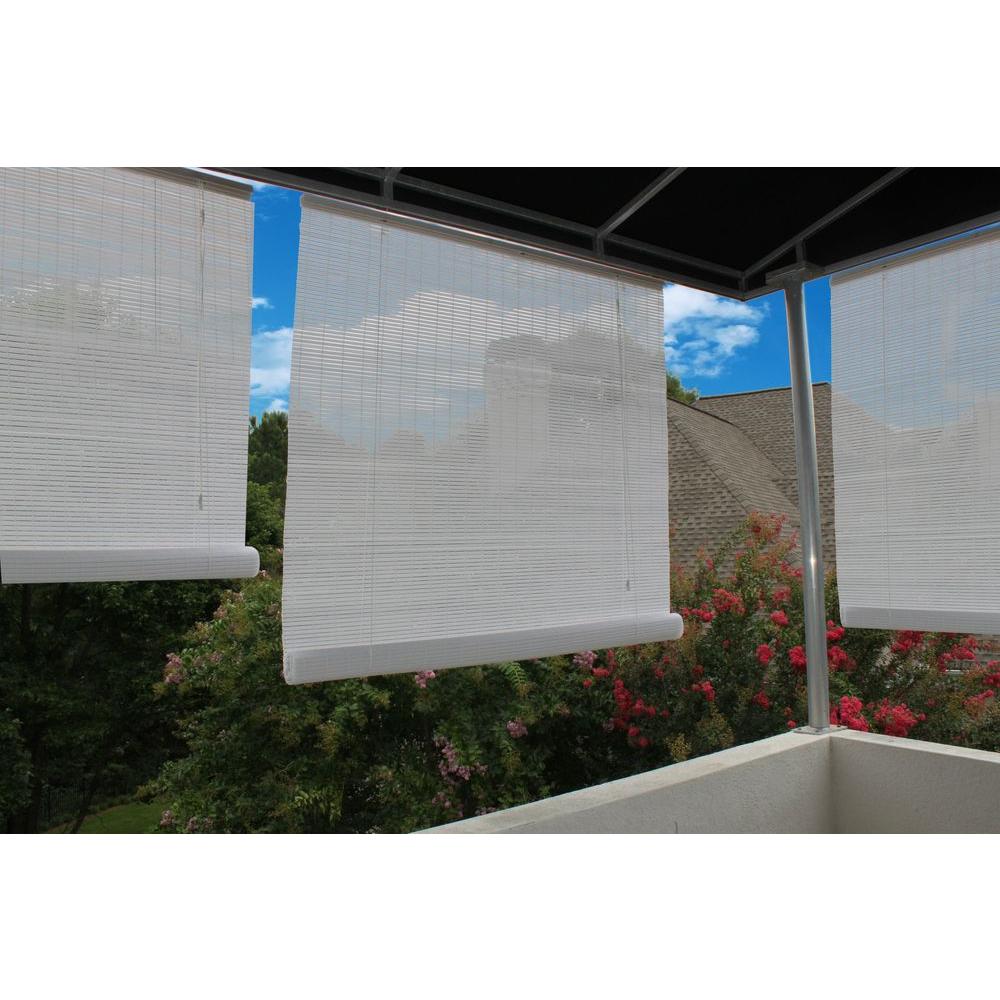 patio shades l white exterior roll up patio sun shade GFOFQAN