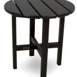 patio side table amazon.com : polywood rst18bl round 18 PTGZMVS