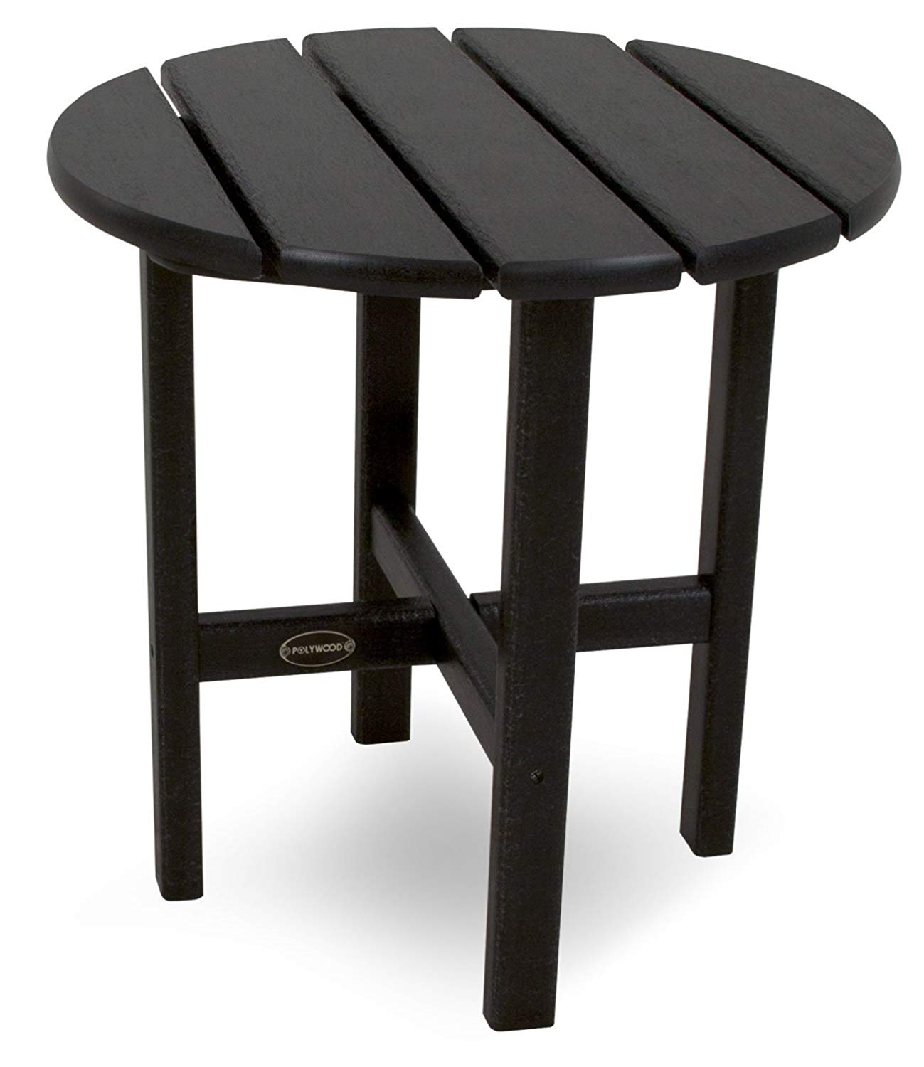 patio side table amazon.com : polywood rst18bl round 18 PTGZMVS