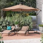 patio umbrellas belleze patio umbrella 10 ft offset cantilever umbrella outdoor market  hanging UPQLKLL